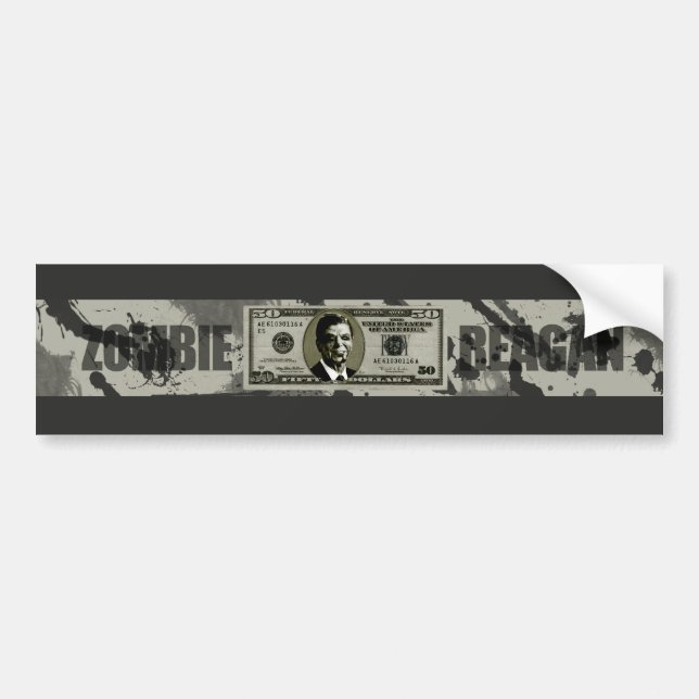 Zombie Reagan Bumper Sticker (Front)