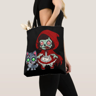 Zombie Red Riding Hood & Sleeping Beauty Tote Bag
