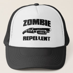 zombie repellent - the shotgun trucker hat