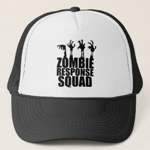 Zombie Response Squad Scary Arms Reaching Up Trucker Hat