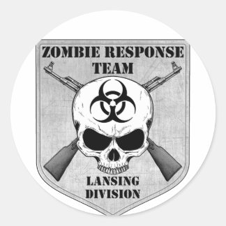 Zombie Response Team: Lansing Division Classic Round Sticker