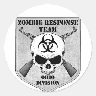 Zombie Response Team: Ohio Division Classic Round Sticker