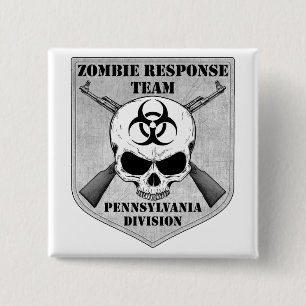 Zombie Response Team: Pennsylvania Division 15 Cm Square Badge