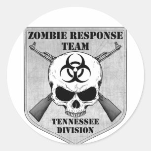 Zombie Response Team: Tennessee Division Classic Round Sticker