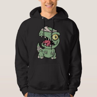 Zombie Rex Dinosaur  For Boys Mummy Halloween Hoodie