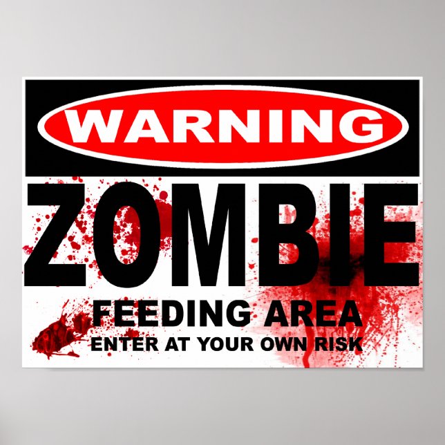 ZOMBIE ROAD SIGN (Front)