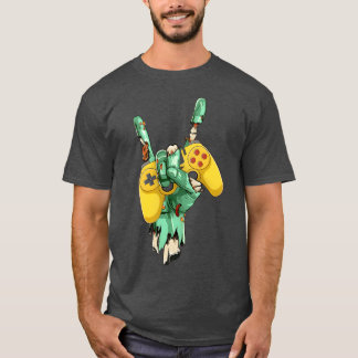 Zombie Rock Hand Holding Gaming Controller boy T-Shirt