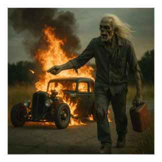 Zombie Rodder Artwork Photo Print