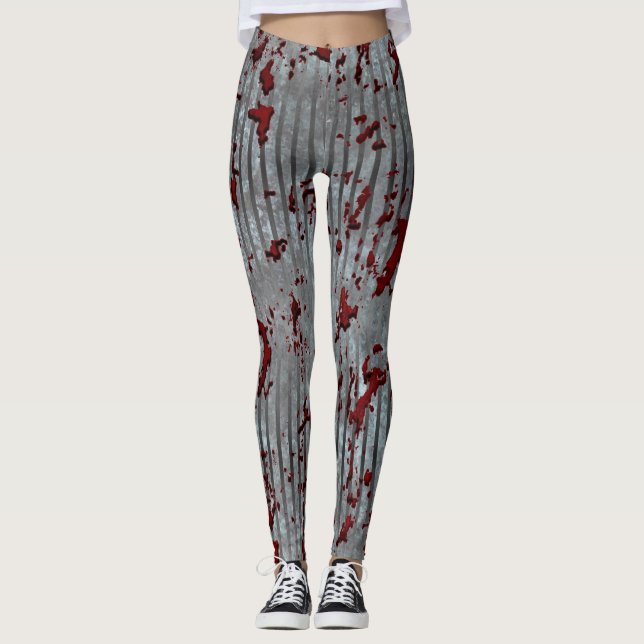 Zombie Rot Stripes Leggings (Front)