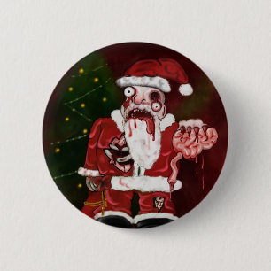 Zombie Santa Button