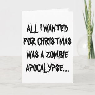 Zombie Santa Christmas Card