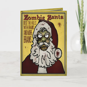 Zombie Santa Christmas Card