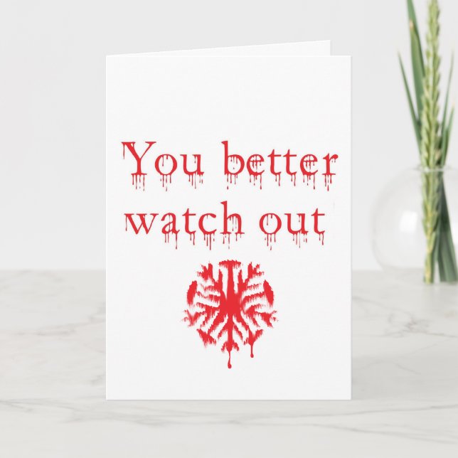 Zombie Santa Christmas Card (Front)