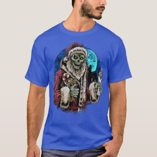 Zombie Santa Funny Sarcastic Ugly Christmas T-Shirt