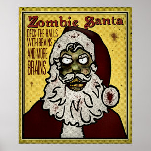Zombie Santa Print