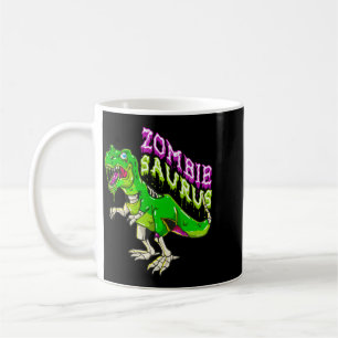 Zombie Saurus Halloween Dinosaur T Rex Zombie Boys Coffee Mug