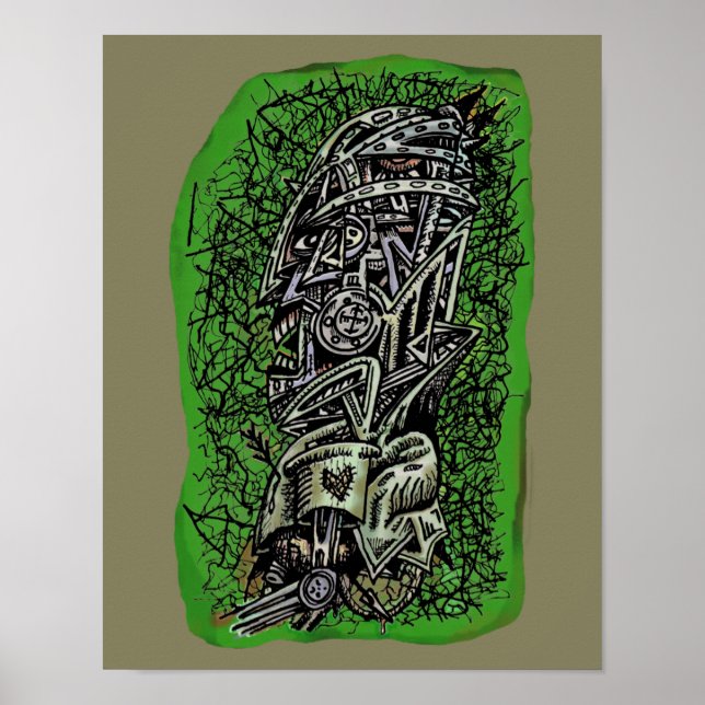 Zombie Sergeant, by Brian Benson, Poster (Front)