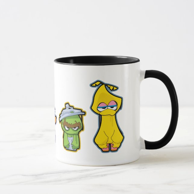 Zombie Sesame Street Characters Mug (Right)