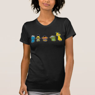 Zombie Sesame Street Characters T-Shirt
