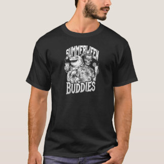 Zombie Shark Summerween Funny Beach Buddies Cockta T-Shirt