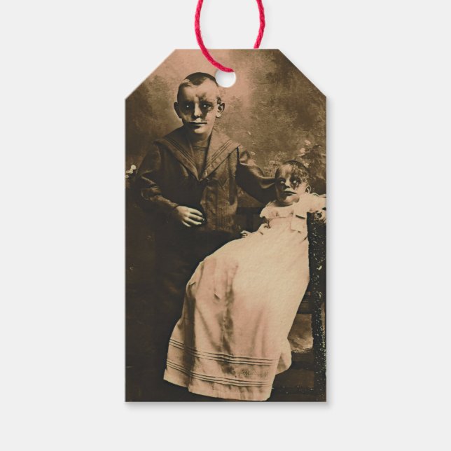 Zombie Siblings  Gift Tags (Front)
