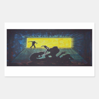 Zombie Silhouette dark art horror stickers