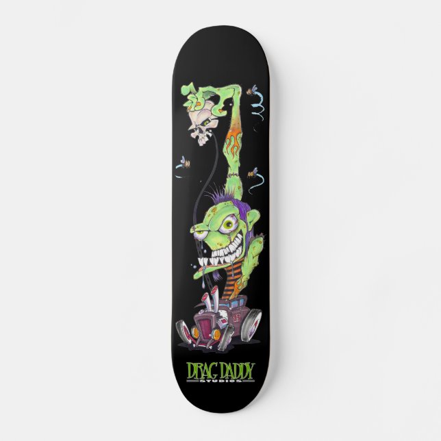 Zombie Skateboard on Black (Front)