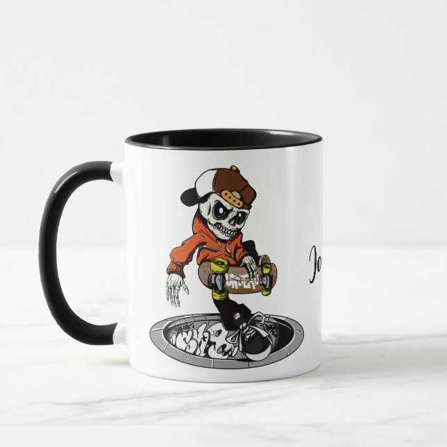 Zombie Skater custom name mugs (Left)