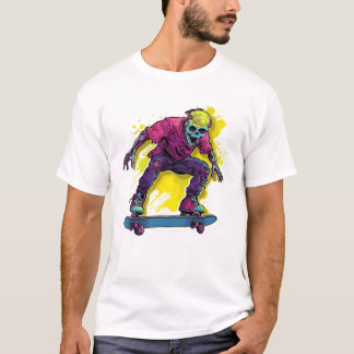 Zombie skating skateboarding T-Shirt