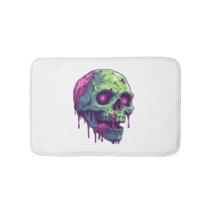 Zombie Skull Apocalypse Bath Mat
