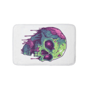 Zombie Skull Apocalypse Bath Mat