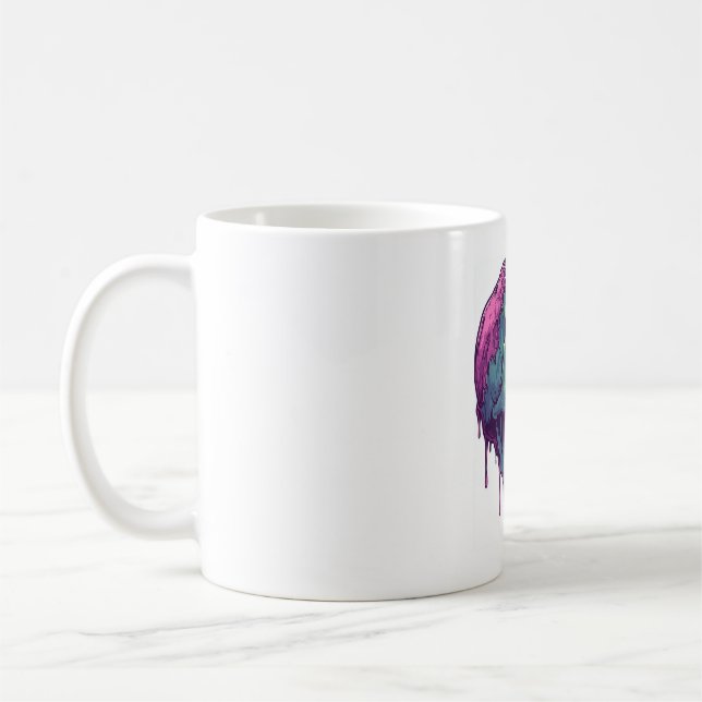 Zombie Skull Apocalypse Coffee Mug (Left)