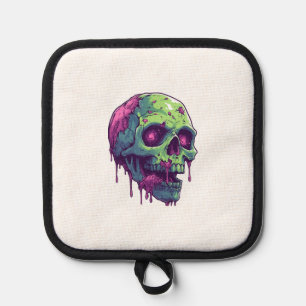 Zombie Skull Apocalypse Pot Holder