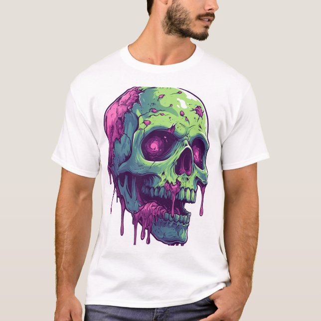 Zombie Skull Apocalypse T-Shirt (Front)