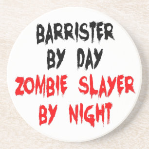 Zombie Slayer Barrister Coaster