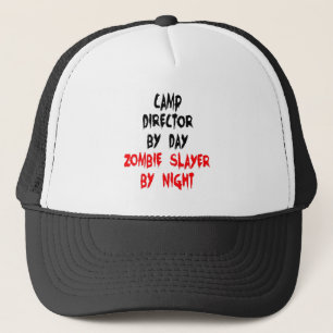 Zombie Slayer Camp Director Trucker Hat