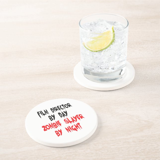 Zombie Slayer Film Director Coaster (Side)