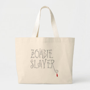 Zombie Slayer Large Tote Bag