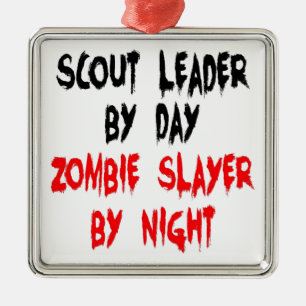 Zombie Slayer Scout Leader Metal Tree Decoration