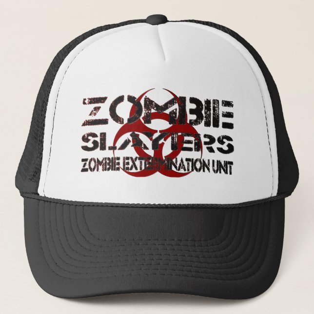 Zombie Slayers: Zombie Extermination Unit Trucker Hat (Front)