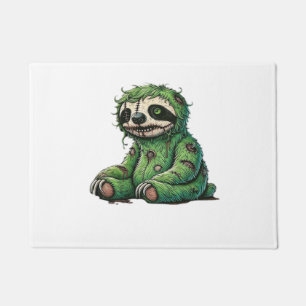 Zombie Sloth Halloween Zombie Sloth Zombie Lover C Doormat