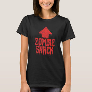 Zombie Snack Eat Brains Halloween T-Shirt