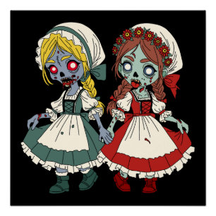 Zombie Snow-White and Rose-Red Poster