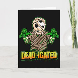 Zombie Soccer Player Scary Soccer Halloween  Card