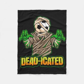 Zombie Soccer Player Scary Soccer Halloween  Fleece Blanket
