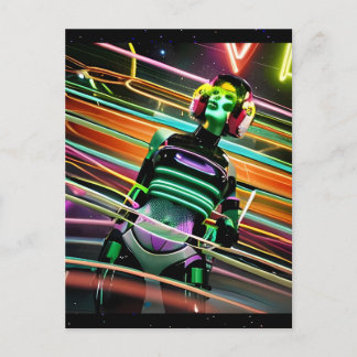 Zombie Space Disco Postcard