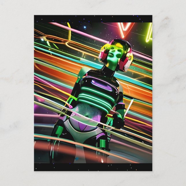 Zombie Space Disco Postcard (Front)