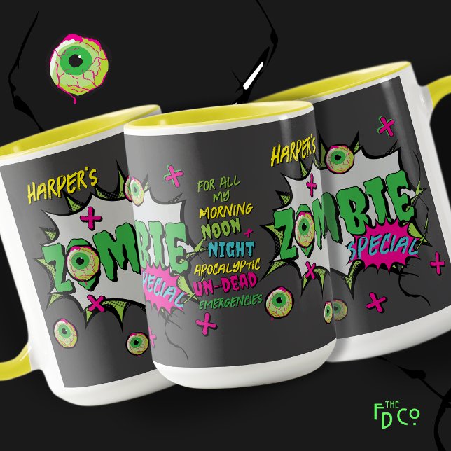 Zombie Special Ghoulishly Fun Personalised Mug (Creator Uploaded)