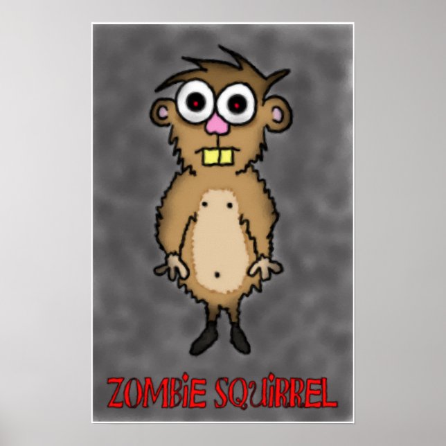Zombie Squirrel Print (Front)