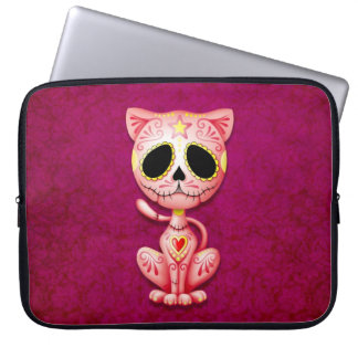 Zombie Sugar Kitten, pink Laptop Sleeve